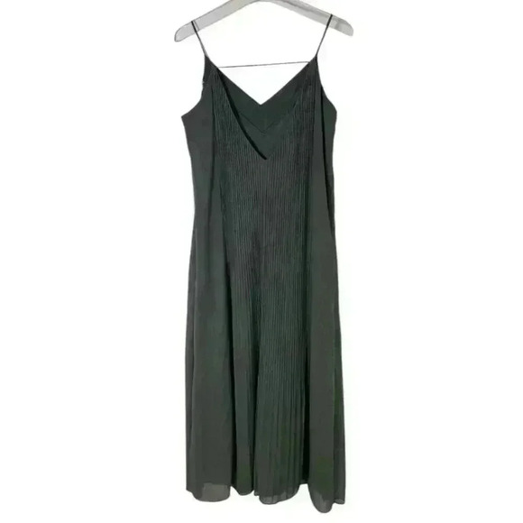 Club Monaco Women's Sage Strappy Pleated Maxi SIZE-6 - Picture 3 of 9
